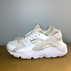 Nike Air Huarache Women's Size 7 Youth 5.5Y White Running Shoes 634835-108